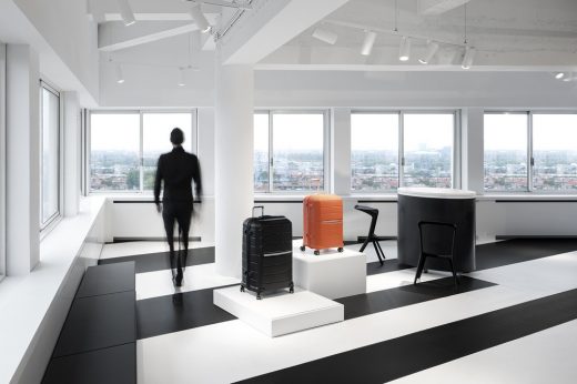 Samsonite Showroom in Amsterdam retail interior