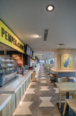 Interior of Soekarno-Hatta Airport in Jakarta