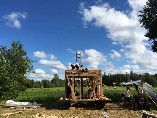 Floating Sauna in Soomaa Forests