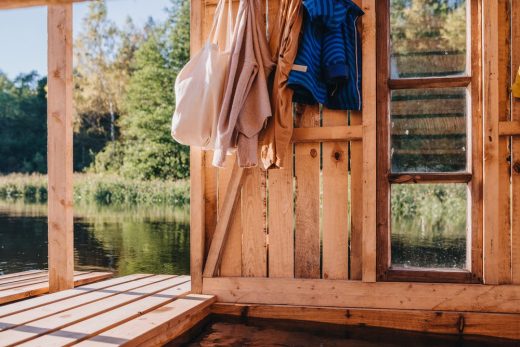 VALA Floating Sauna in Soomaa Forests Estonia