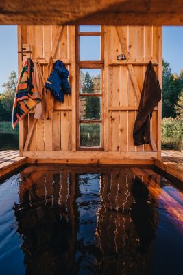 VALA Floating Sauna in Soomaa Forests Estonia