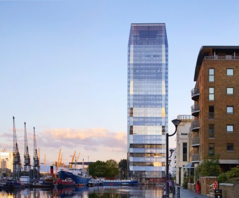 Dollar Bay London Docklands Tower design by SimpsonHaugh and Partners