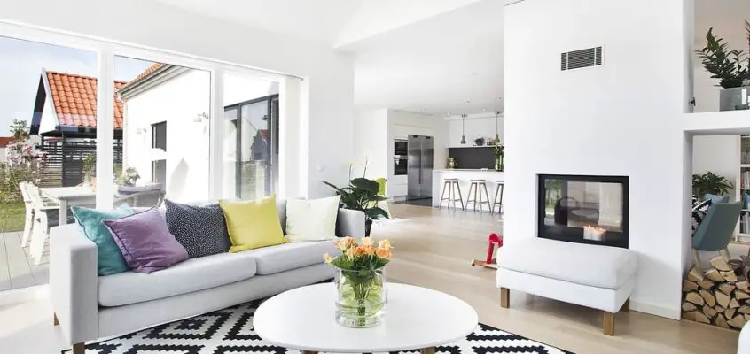 How to use half walls to divide open plan