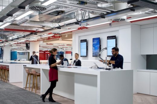 Landsec HQ Victoria St office interior in London