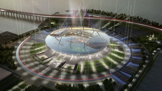 Saint Petersburg Stadium building World Cup 2018