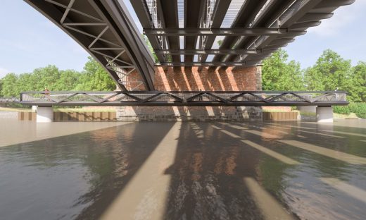 Dukes Meadows Bridge in Chiswick