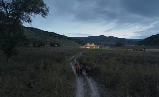 Mulan Weichang Visitor Centre building in China