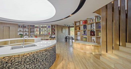 Mulan Weichang Visitor Centre building interior