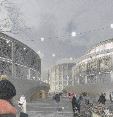 RIBA Gasholder Bases Ideas Competition shortlisted design by Jan Verhagen & Priscille Rodriguez