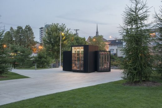 Story Pod, Newmarket, Ontario wooden building