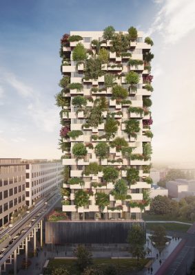 The Trudo Vertical Forest of Eindhoven building facade