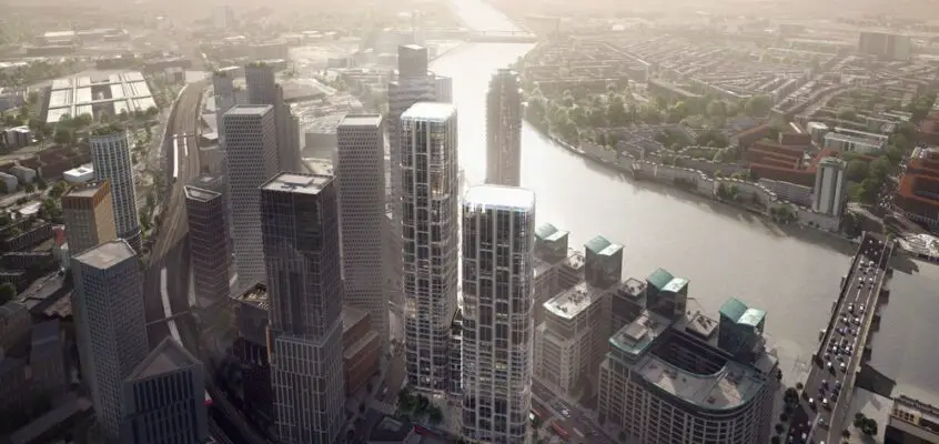 Vauxhall Cross Island in London by Zaha Hadid