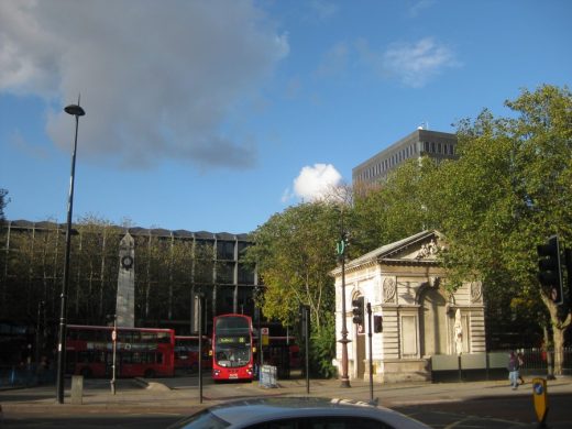 Euston Station London south facade