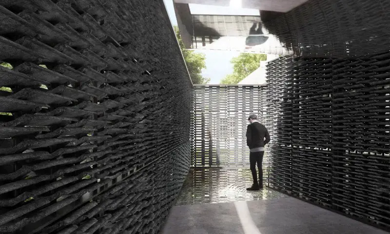 Serpentine Pavilion 2018 design by Frida Escobedo architect