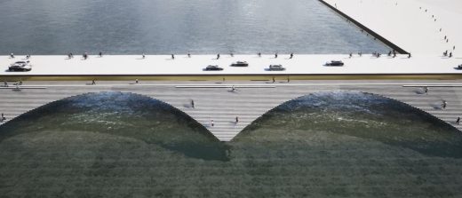 Kalix River Bridge design by Erik Andersson Architects