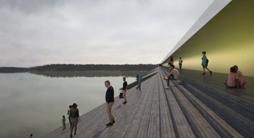 Kalix River Bridge Sweden design by Erik Andersson Architects