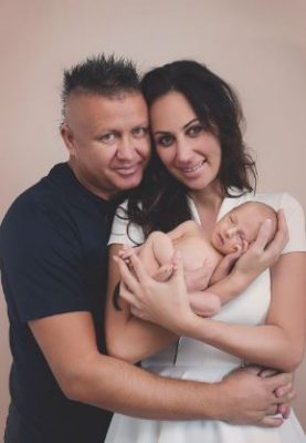 Luulu owners Marta Buzalska and Dariusz Panczyk, with baby son Franek