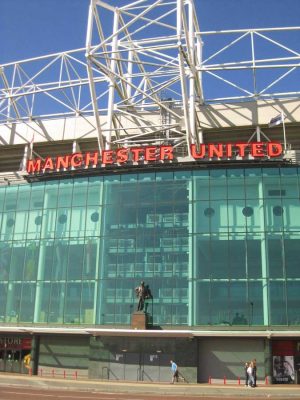 Manchester United Stadium Old Trafford main facade