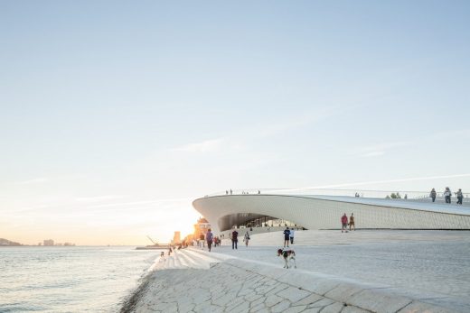 Museum of Art, Architecture and Technology in Lisbon from beach