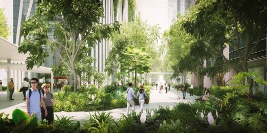 Raffles Place Singapore 88 Market Street landscape