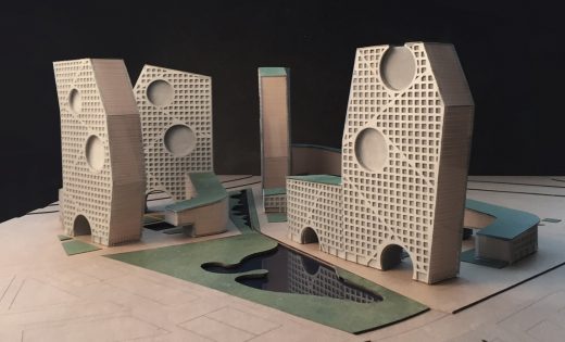 Tushino Moscow model by Steven Holl architect