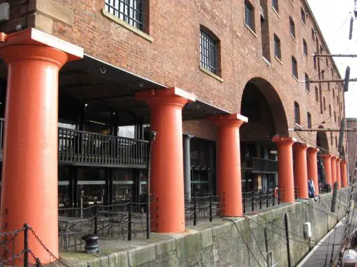 Albert Dock building colonnade