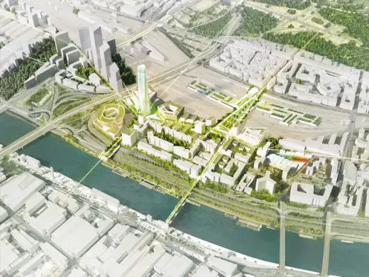 Charenton Bercy District Masterplan and Tower in Paris