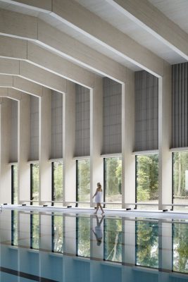 City of London Freemens School Swimming Pool design by Hawkins Brown Architects London