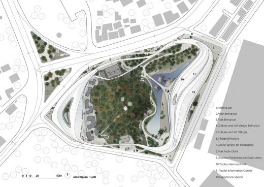 Cloud Garden of General Yisabu, Gangwon-do masterplan