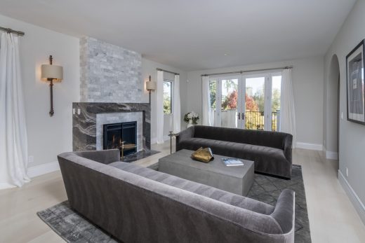 Easton Residence, Burlingame House living room