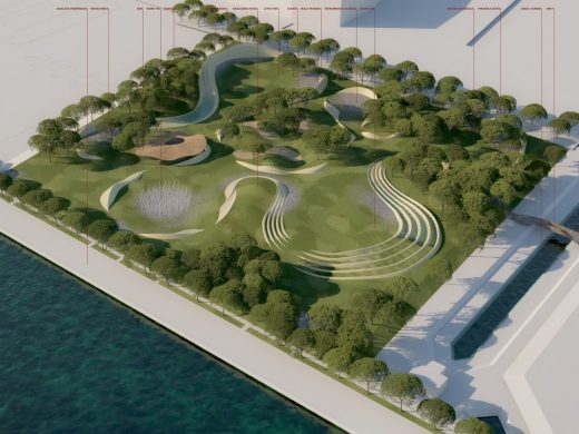 Koper Central Park in Slovenia design by Enota Architects
