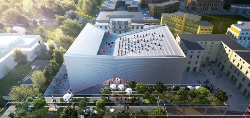 The National Theatre of Albania in Tirana