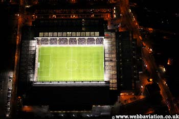 Anfield Stadium Liverpool football club from above