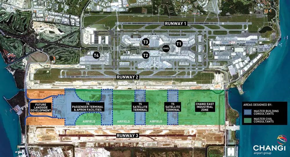Singapore Changi Airport Terminal 5 site plan
