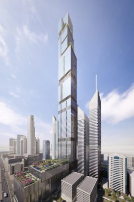 Entisar Tower Dubai skyscraper building