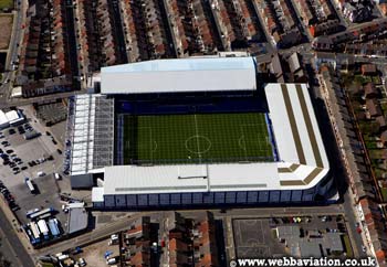 Everton Stadium Liverpool ground from above