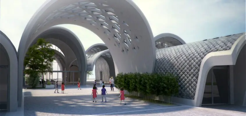 Lushan Primary School in Jiangxi by Zaha Hadid