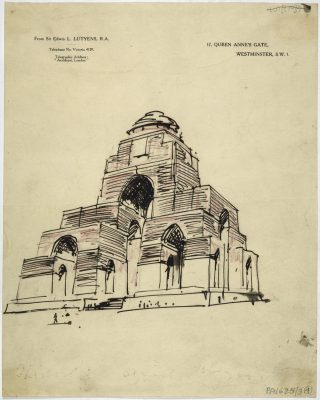 Sir Edwin Lutyens, a record sketch