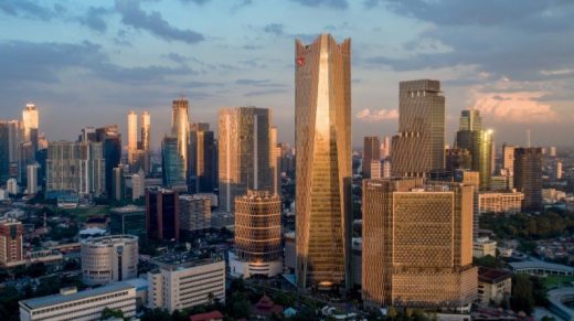 PT Telkom Landmark Tower Jakarta building design by Woods Bagot Architects