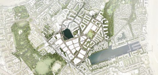 Canada Water Masterplan layout by Allies and Morrison