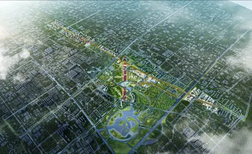 Fengpu Avenue Master Plan, Fengxian New City design by Woods Bagot Architects