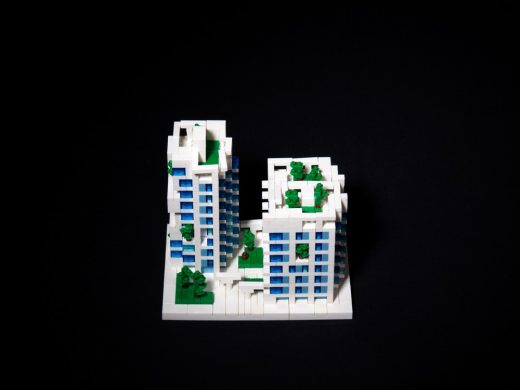 Kaohsiung Social Housing by Mecanoo lego model