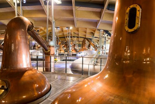 Macallan Distillery in Speyside Scotland