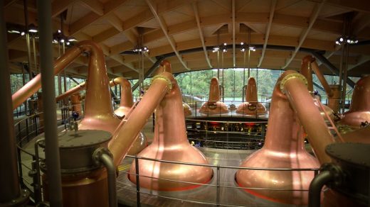 Macallan Distillery in Speyside Scotland