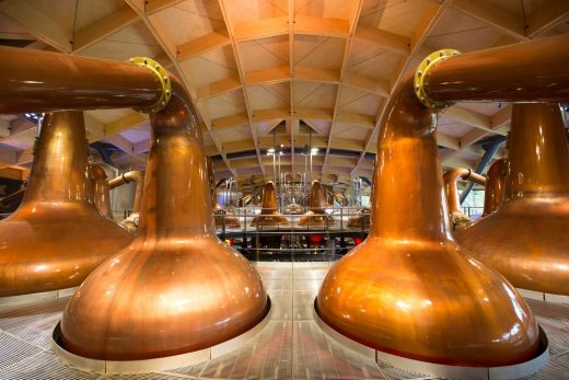 Macallan Distillery in Speyside Scotland