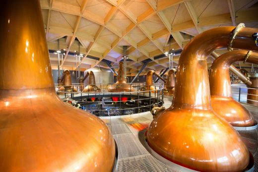 Macallan Distillery in Speyside Scotland