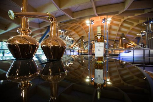 Macallan Distillery in Speyside Scotland