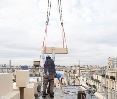 Massive Stone Social Housing Units in Paris