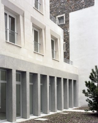 Massive Stone Social Housing Units in Paris