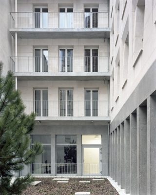 Massive Stone Social Housing Units in Paris